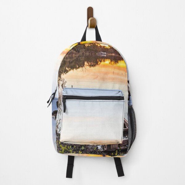 Item preview, The river rises at sunset, Pike River, Riverland designed and sold by Elana Bailey.