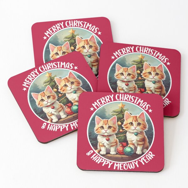 Item preview, Meowy Christmas, Happy New Year, Catmas, Cute Kittens, Funny Christmas Cats designed and sold by Porcupine Tees ⭐⭐⭐⭐⭐.