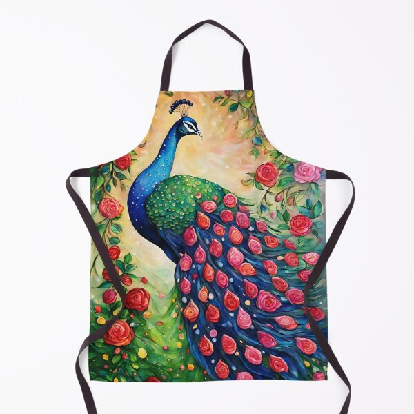 Item preview, Peacock in a rose garden designed and sold by Oorviart.