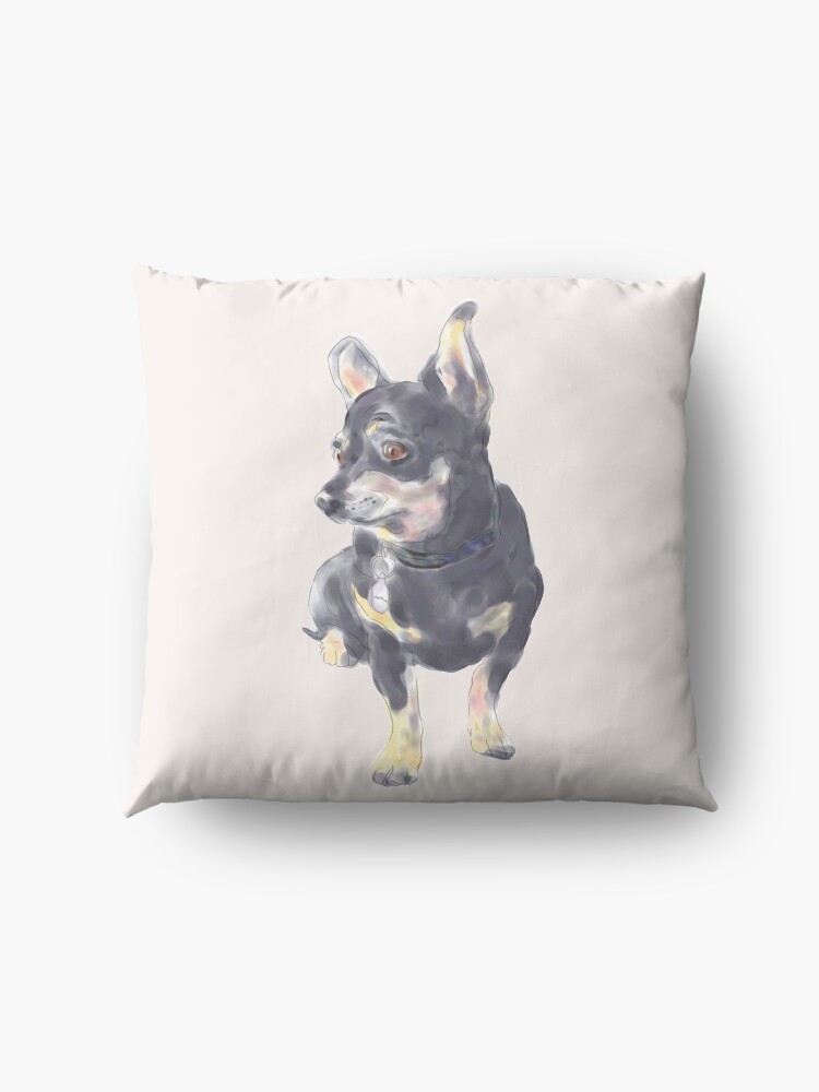 Alternate view of Little Dog Waiting Floor Pillow