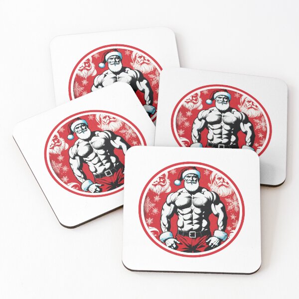 Item preview, Bodybuilder Santa Claus designed and sold by muscledaddies.