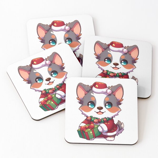 Item preview, Chiby Australian Cattle Dog in Christmas designed and sold by City0fDreams.