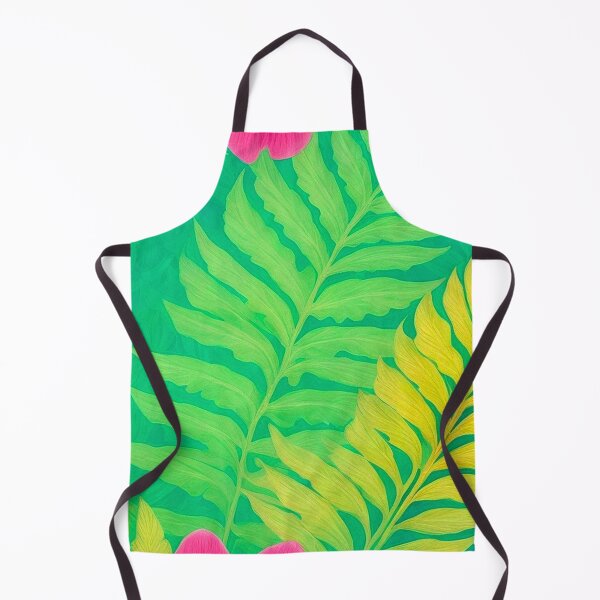 Item preview, Bright Neon Colors - Tropical Fern Leaves Pattern Décor designed and sold by SassyArtistry.