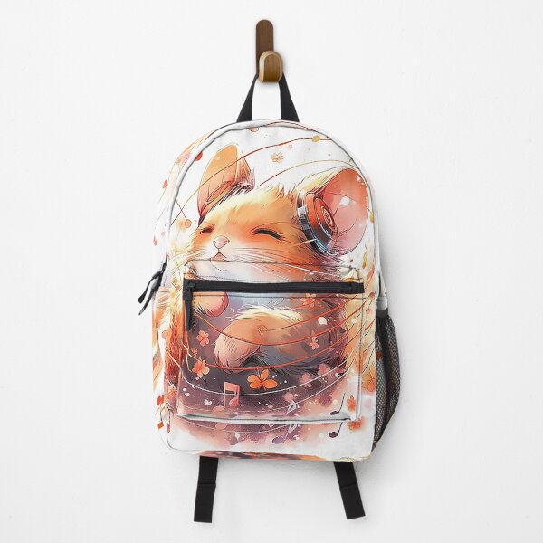 Item preview, Music-Loving Dormouse with Headphones and Colorful Sound Waves designed and sold by PaintbrushPlace.