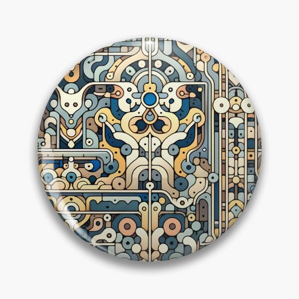 Item preview, Mechanical Labyrinth Patterns digital paper designed and sold by PSeamless.