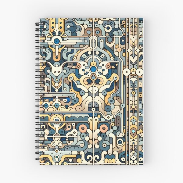 Item preview, Mechanical Labyrinth Patterns digital paper designed and sold by PSeamless.