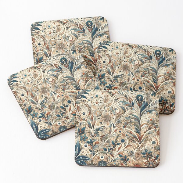 Item preview, Whimsical Flora Tapestry Patterns digital paper designed and sold by PSeamless.