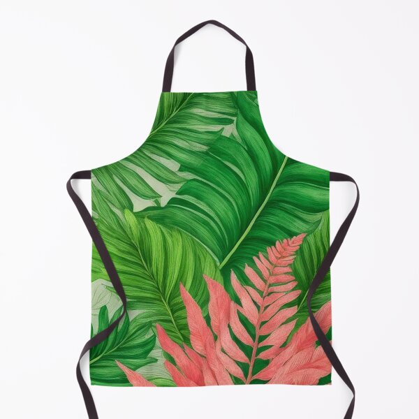 Item preview, Pink And Greenery - Vintage Tropical Fern Leaves Pattern Décor designed and sold by SassyArtistry.