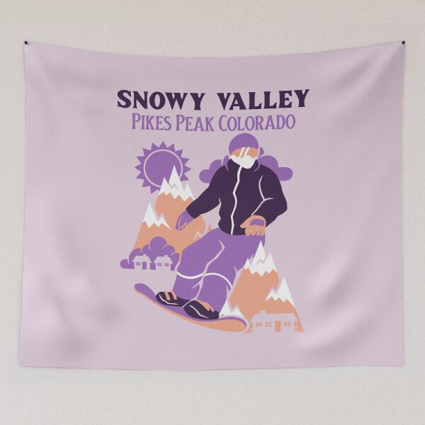 Item preview, Pikes Peak Colorado, Snowy Valley designed and sold by ThreadmyCanvas.