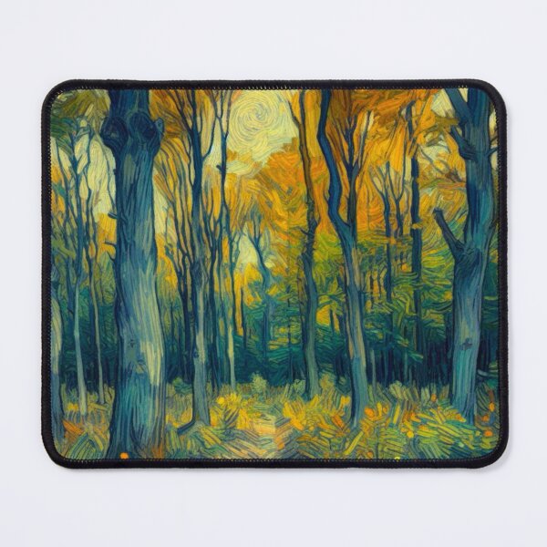 Item preview, Autumn Forest Scene - Oil Painting Digital Art - Van Gogh Style designed and sold by Star-Fragment.