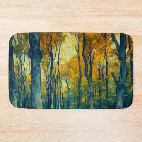 Item preview, Autumn Forest Scene - Oil Painting Digital Art - Van Gogh Style designed and sold by Star-Fragment.