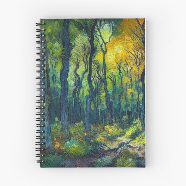 Item preview, Dusky Forest Scene - Oil Painting Digital Art - Van Gogh Style designed and sold by Star-Fragment.