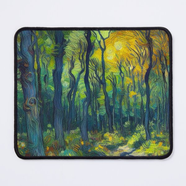 Item preview, Dusky Forest Scene - Oil Painting Digital Art - Van Gogh Style designed and sold by Star-Fragment.