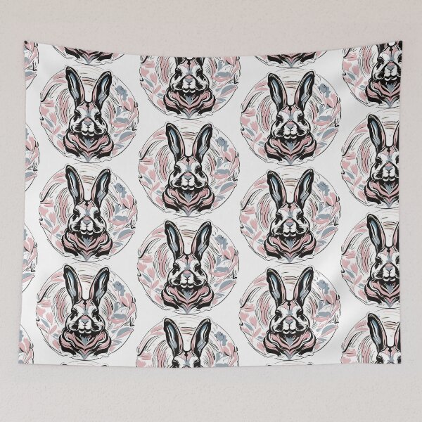 Item preview, Whimsical Rabbit Meadow designed and sold by reksitawardani.