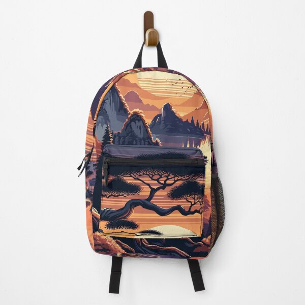 Item preview, Tranquil Dawn at the Oriental Lake - Panoramic Landscape Art designed and sold by RyanBelandres.