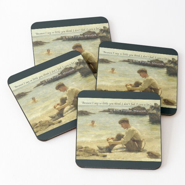 Item preview, E.M. Forster quote: “Because I say so little you think I don't feel. I care a lot.” designed and sold by artbleed.