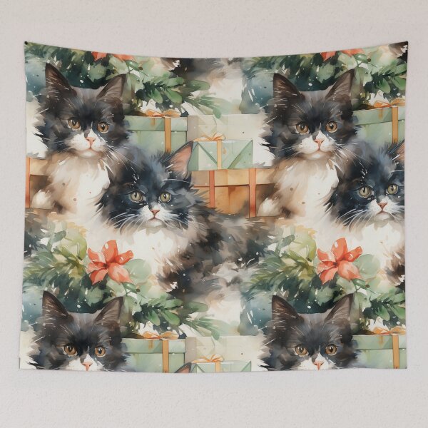 Item preview, Cat's Christmas Playtime designed and sold by ShiningInDark.