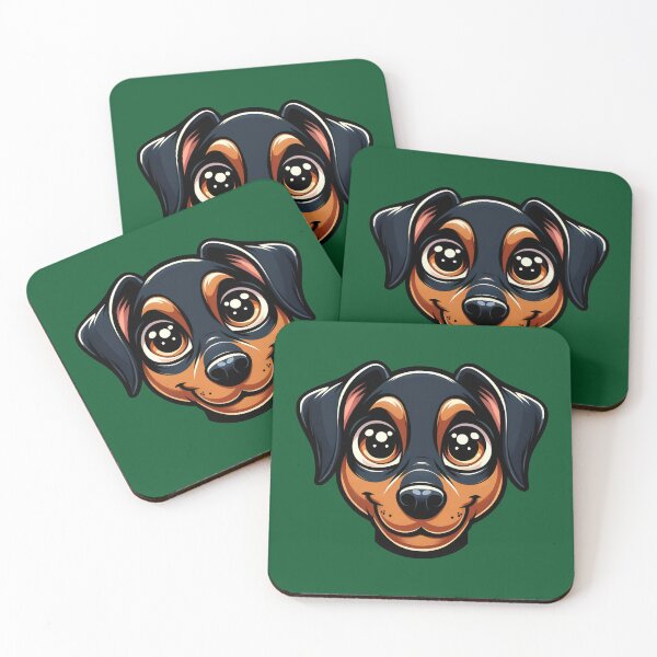 Aperçu de l'œuvre Chien mignon de chiot de Doberman d'oreille naturelle créée et vendue par Pati-Design.