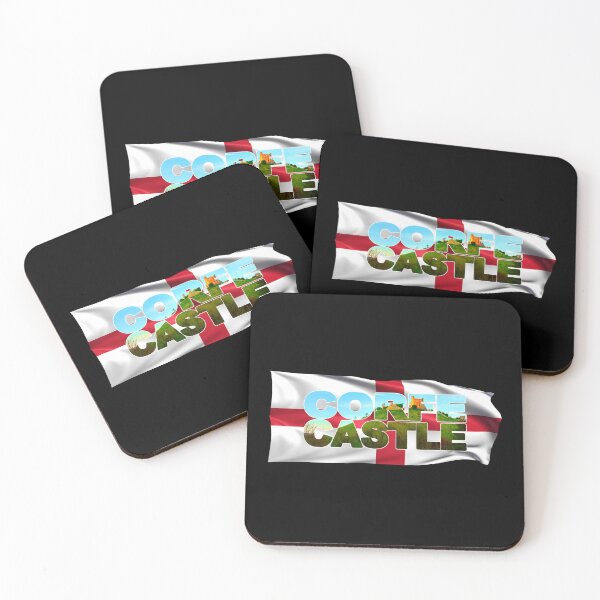 Item preview, CORFE CASTLE - Ruins, Dorset, England with Flag designed and sold by Adam Gormley.