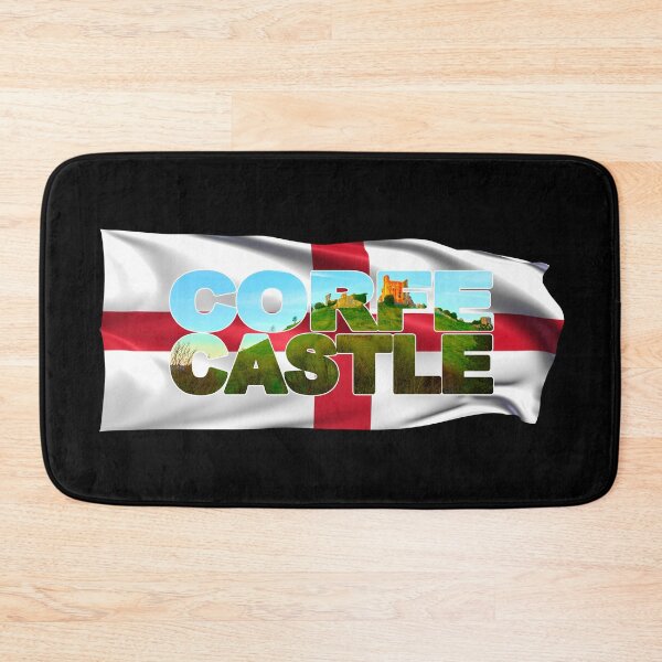 Item preview, CORFE CASTLE - Ruins, Dorset, England with Flag designed and sold by Adam Gormley.