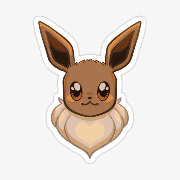 Cute Eeveelution Sticker Set Eevee Flareon Jolteon 