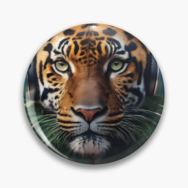 Aperçu de l'œuvre  Tigre Autocollant créée et vendue par Design Drift.