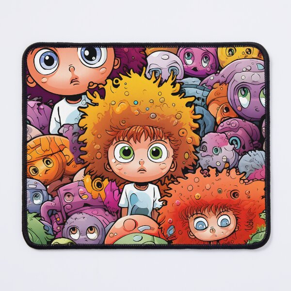 Item preview, Quirky Monster Gathering - Whimsical Art Illustration designed and sold by inkArtistryfine.