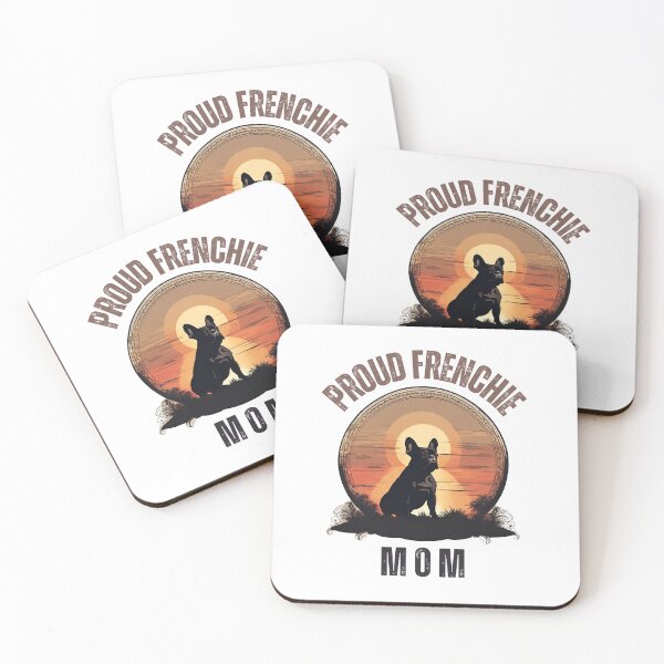 Item preview, Proud Frenchie Mom Vintage Sunset designed and sold by Fredster1966.