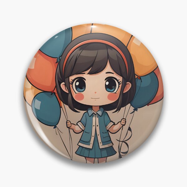 Item preview, CHIBI GIRL W/ BALLOONS designed and sold by wadevox44.