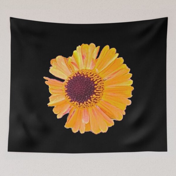 Item preview, Short and sassy Helenium sneezeweed plant Bright orange yellow flower T-Shirt designed and sold by Artonmytee.