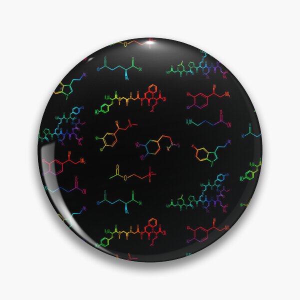 Item preview, Neurotransmitters Happy Chemicals Tie Dye Sticker Sheet designed and sold by GrellenDraws.