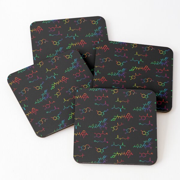 Item preview, Neurotransmitters Happy Chemicals Tie Dye Sticker Sheet designed and sold by GrellenDraws.