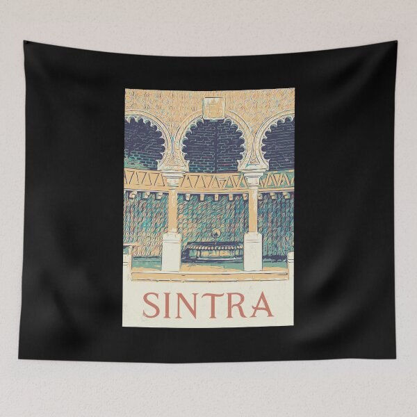 Item preview, Sintra Moorish Decoration Illustration Print | Art of Portugal designed and sold by Lemomo-artworks.