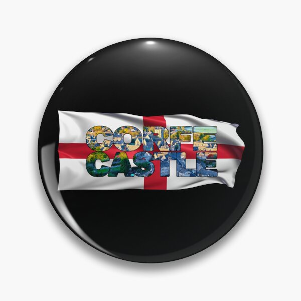 Item preview, CORFE CASTLE - Village, Dorset, England with Flag designed and sold by Adam Gormley.