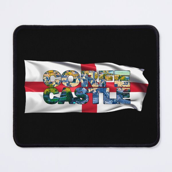 Item preview, CORFE CASTLE - Village, Dorset, England with Flag designed and sold by Adam Gormley.