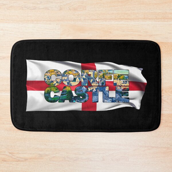 Item preview, CORFE CASTLE - Village, Dorset, England with Flag designed and sold by Adam Gormley.