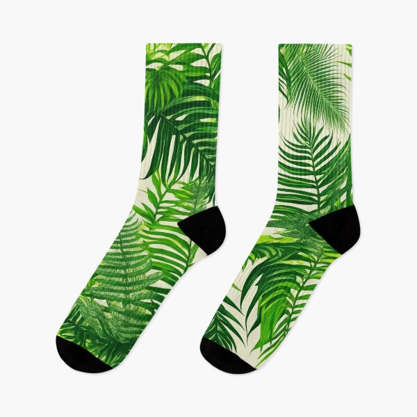 Item preview, Peaceful Greenery - Vibrant Green Tropical Fern Leaves Pattern  designed and sold by SassyArtistry.