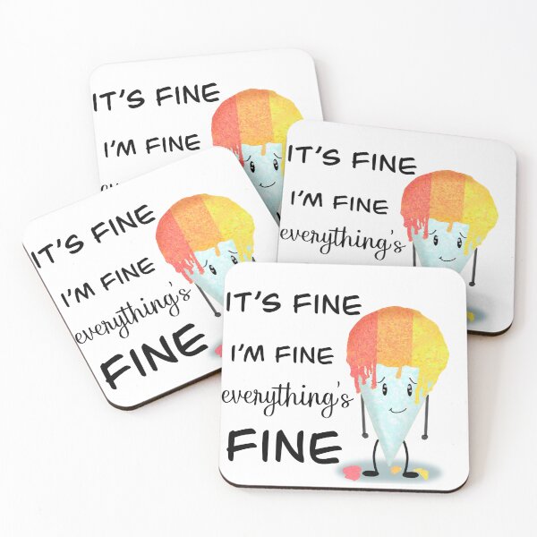 Item preview, its fine Im fine, everythings fine  designed and sold by CashewCreation.