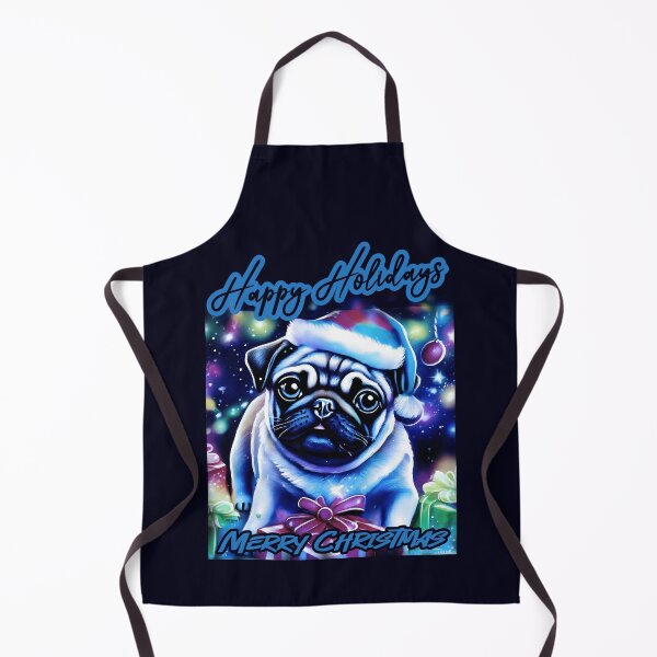 Artikelvorschau, Mops FROHE FEIERTAGE 73 FROHE WEIHNACHTEN entworfen und verkauft von RedBluffTraders.