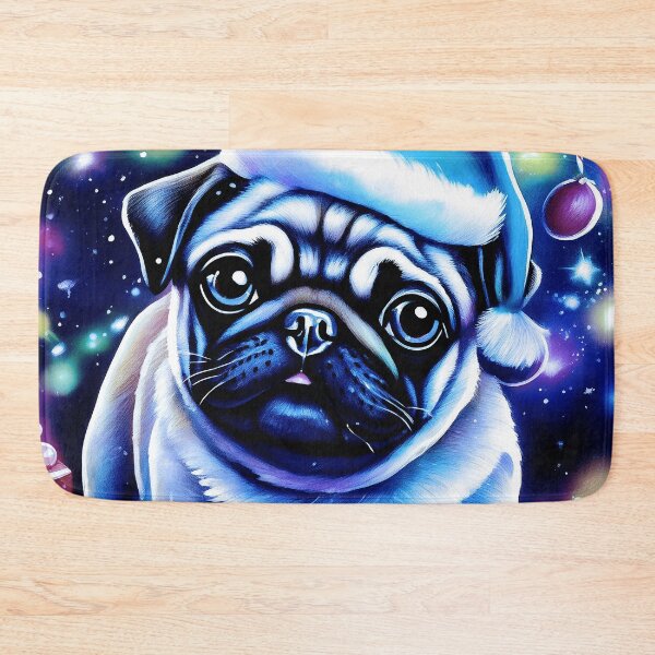 Item preview, Pug HAPPY HOLIDAYS 73 MERRY CHRISTMAS   designed and sold by RedBluffTraders.