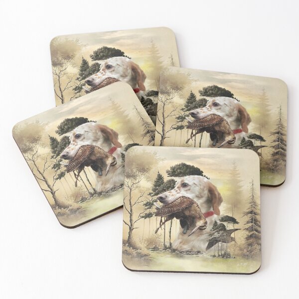 Item preview, A Woodcock with the English setter designed and sold by TammyHunterArt.