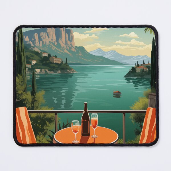 Item preview, Lake Como Travel Poster designed and sold by Keeton Martin.