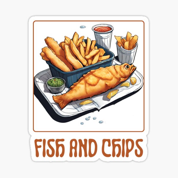 Fish And Chips Stickers for Sale, Free US Shipping