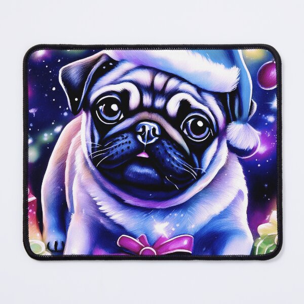 Item preview, Pug HAPPY HOLIDAYS 73 MERRY CHRISTMAS  PUGGY HOLIDAYS designed and sold by RedBluffTraders.