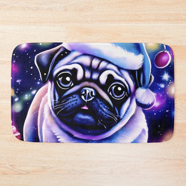Item preview, Pug HAPPY HOLIDAYS 73 MERRY CHRISTMAS  PUGGY HOLIDAYS designed and sold by RedBluffTraders.