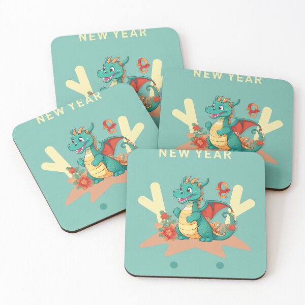 Item preview, 2024 Dragon: New Year Greetings Illustrated designed and sold by EnjoYarty.