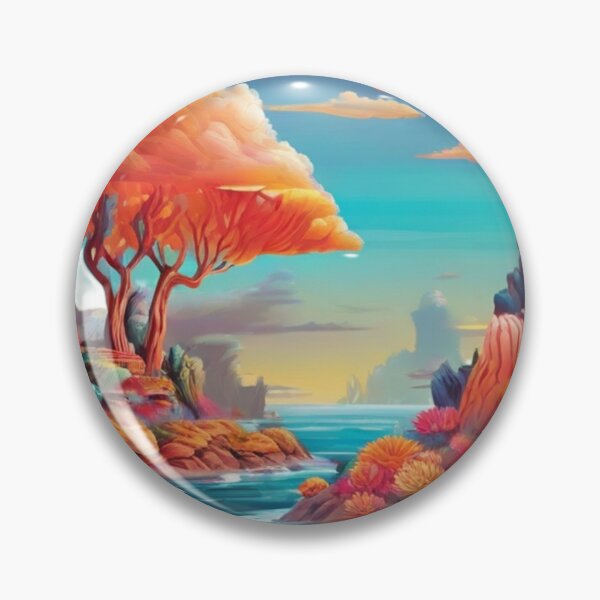 Item preview, Vibrant Coral Oasis designed and sold by reksitawardani.