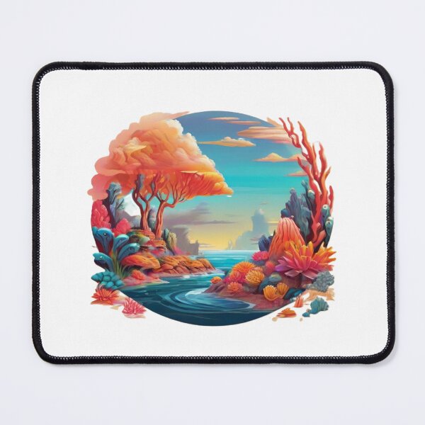 Item preview, Vibrant Coral Oasis designed and sold by reksitawardani.