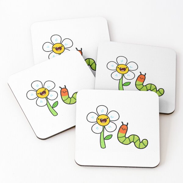 Item preview, Kawaii Caterpillar and Daisy designed and sold by kawaiilife.