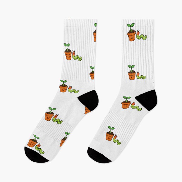 Item preview, Kawaii Caterpillar and Potted Plant designed and sold by kawaiilife.
